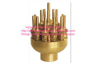 China Copper Adjustable Flower Water Fountain Nozzles For Pond / Garden manufacturer