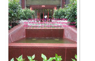 China Upright Stainless Steel Water Fountain Project With 2 Circle Rounds Of Adjustable Mixed Air Nozzles manufacturer