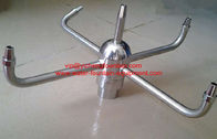 China Stainless Steel Pirouette Water Fountain Nozzles With 4 Arms Spraying DN15 manufacturer