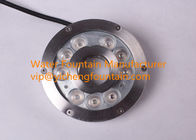 China 9W Remote Controller Underwater Fountain Lights , IP68 Underwater Lights For Fountains factory