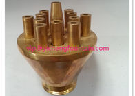 China Concentration Water Fountain Nozzles Outdoor Fountain Nozzle Spray 3 - 10m Height Brass Material manufacturer