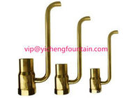 Brass Bubble Water Fountain Nozzles Gushing Of 1/2 Inches - 3 Inches With Air Relief To Make Bubble exporters