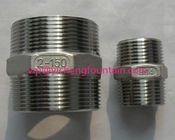 China Stainless Steel NPT BSP Two Sides Male Thread Connector For Fountain Frame DN15 - DN200 Pipe Nipple manufacturer