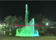 Musical Up Down Spray Water Fountain Project With RGB LED Color Changing 2 Rings And Middle Spray exporters