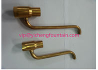 China Brass Material Golden Gushing Bubble Spray Fountain Nozzle Heads With Outlet Tube manufacturer