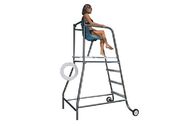 China Movable Durable Swimming Pool Lifeguard Chair Stainless Steel 304 With Wheel manufacturer