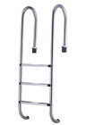 China Stainless Steel Swimming Pool Ladders , Outdoor In-ground Pool Ladders manufacturer