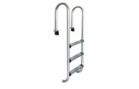China Stainless Steel Swimming Pool Ladders , Outdoor In-ground Swimming Pool Accessories manufacturer