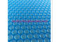 PE Material Swimming Pool Control System Inflatable Bubble Solar Cover 300 Mic - 500 Mic Blue Color factory