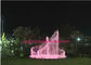 Musical Up Down Spray Water Fountain Project With RGB LED Color Changing 2 Rings And Middle Spray factory