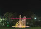 Musical Up Down Spray Water Fountain Project With RGB LED Color Changing 2 Rings And Middle Spray factory