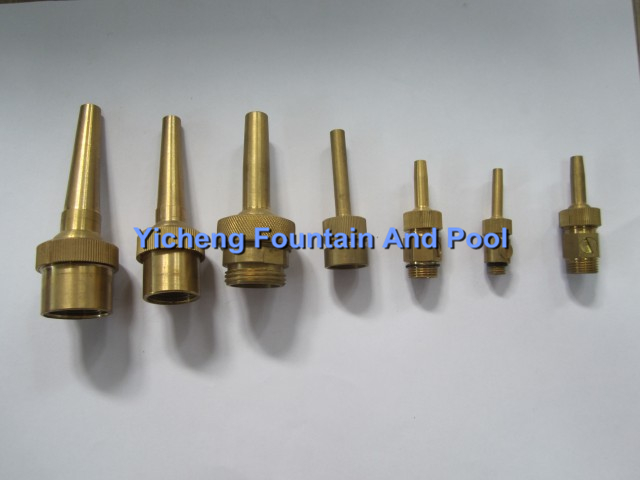 Single Shooting Pond Fountain Nozzles For Musical Fountain Straight Jetting