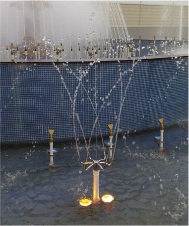 Pirouette Water Fountain Nozzles for Outside Garden Fountain Accessories 80 - 150 Kpa