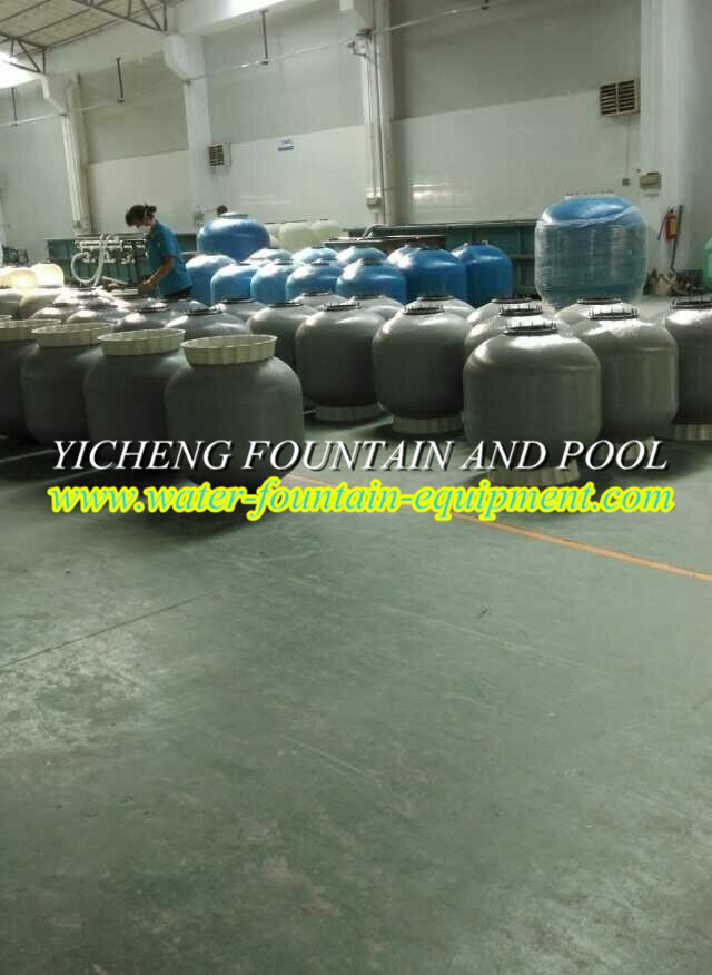 Top Mount Fiberglass Swimming Pool Sand Filters For Pools / Ponds Filtration