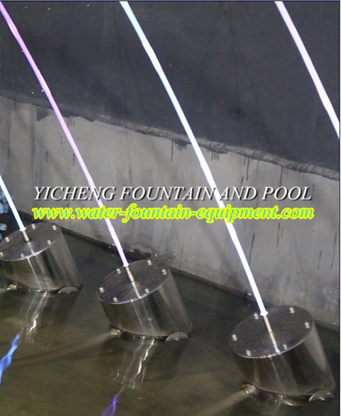 14mm Laminar Glass Light Fountain Water Fountain Equipment for Garden / Pool DN32