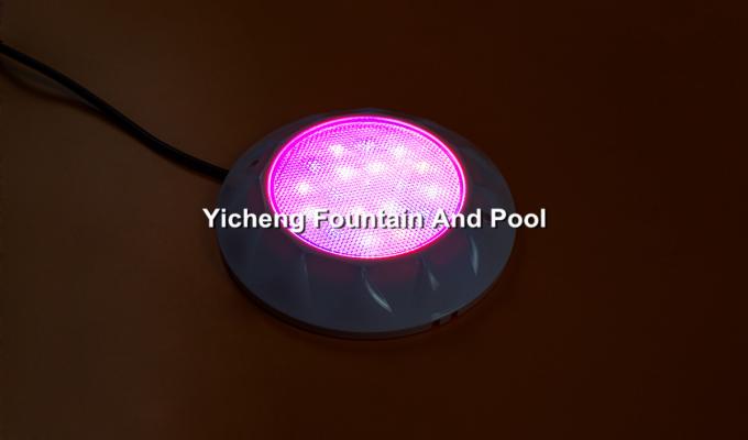 Wall Mounted Plastic Underwater Swimming Pool Lights IP68 Single Color And Color Changing