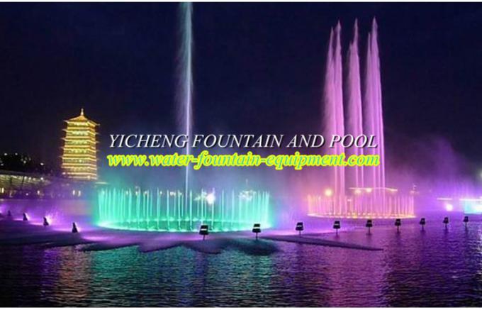 Programme / Music / DMX Control Water Fountain Equipment Water Floating Fountain
