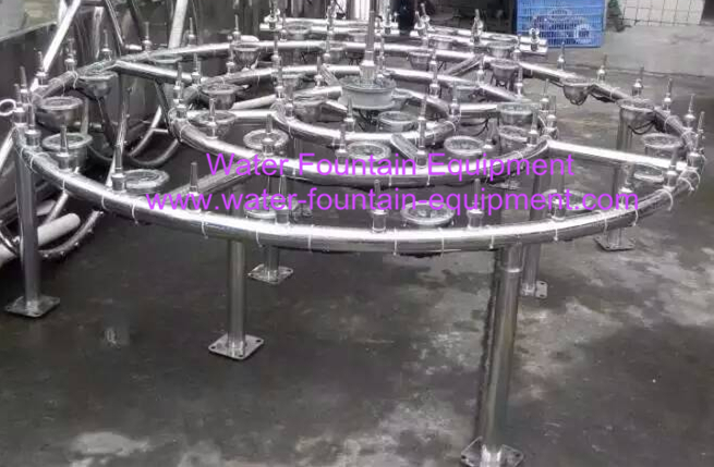 Dia 1m Round Water Fountain Equipment / Portable Music Control Fountain SS304