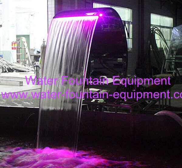 Outdoor Water Feature Rrain Curtain Water Fountain Equipment For Pool
