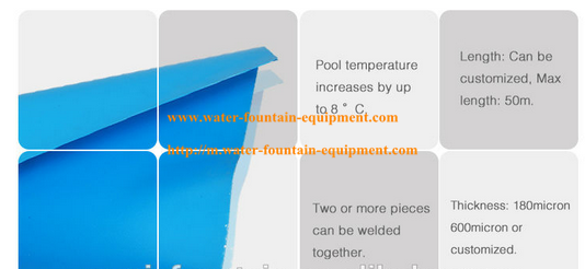 Vinyl Pool Liner UV Resistant Waterproof PVC Inground Swimming Pool Accessories Blue