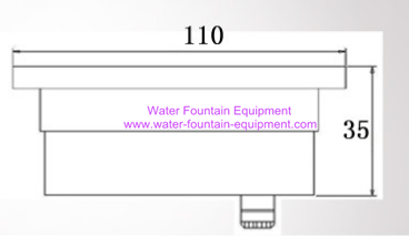Diameter 110mm Underwater Fountain Lights 5w Submersible Pond Fountain Lighting