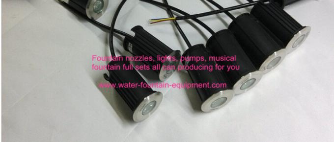 SS304 Inground Type LED Underwater Fountain Lights 1 x 1 W LED With Housing