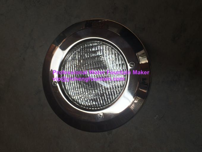 Stainless Steel Cover Above Ground Pool Lights Underwater With Plastic Niche PAR56