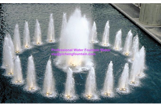 Cascading Nozzles Round Shape Spray Water Fountain Accessories Diameter 2 Meters