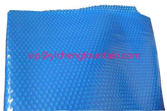 Blue Swimming Pool Control System Inflatable Bubble PE Solar Cover 300 Mic - 500 Mic