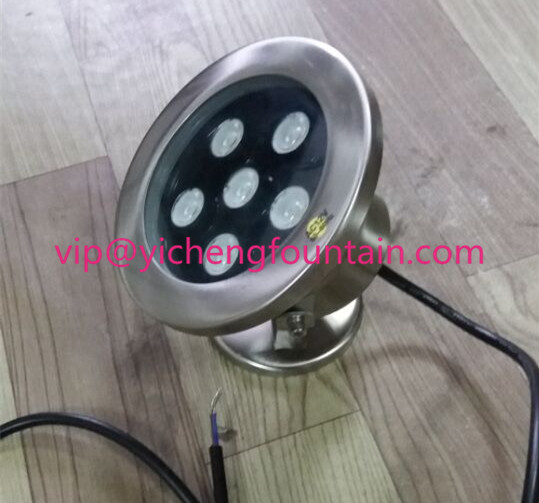 6W 12W 18W Led Underwater Fountain Lights Waterproof IP68 Fully SS Material Stand Type DMX512