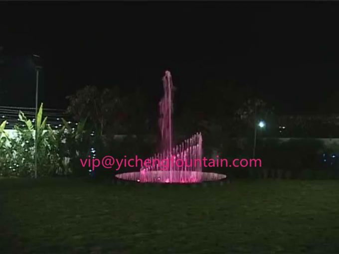Musical Up Down Spray Water Fountain Project With RGB LED Color Changing 2 Rings And Middle Spray
