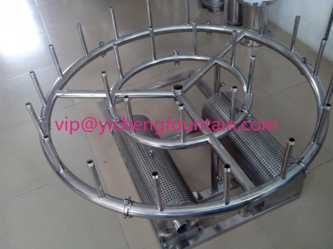 Custom Water Fountain Equipment Fully Stainless Steel Water Fountain Pipe Frames