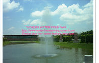 Straight Spray Floating Pond Fountain , Dancing Water Fountain Equipment exporters