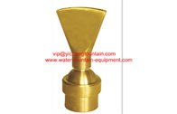 China Adjustable Fan Water Fountain Nozzles DN15 - DN40 Brass Material manufacturer
