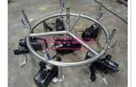 China Customized Round Dancing Water Fountain Frame With Nozzle Ball Valve manufacturer