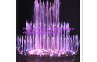 2m SS304 Musical Water Fountain Equipment With Control Cabinet RGB LED Light exporters