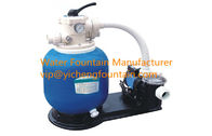 21 Inch Fiberglass Above Ground Pool Sand Filters White / Black Base 1.0HP Pump Set exporters