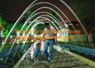 Rainbow Glass Light Jet Water Fountain Equipment With LED Light Make Walking Tunnel exporters