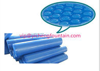 PE Material Swimming Pool Control System Inflatable Bubble Solar Cover 300 Mic - 500 Mic Blue Color exporters
