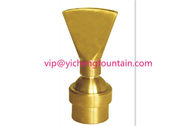 China Adjustable Fan Shape Water Fountain Nozzles Brass DN15 - DN40 Adjust Fan Nozzles manufacturer