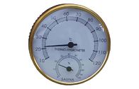 Steam Sauna Heater Accessories Sauna Wooden Thermometer / Clock for Hotel exporters