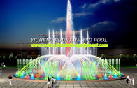 China Customized Water Fountain Equipment , Programme Land / Pond Musical Fountain manufacturer