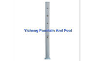China White Colour Aluminium Swimming Pool Straight Solar Showers With Foot Washing / Spray manufacturer