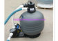 Top Mounted Plastic Swimming Pool Sand Filters For Ponds Filtration Deep Grey Color factory