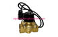Two Ways Connection Solenoid Valve Water Fountain Fittings Underwater Type Brass / SS factory