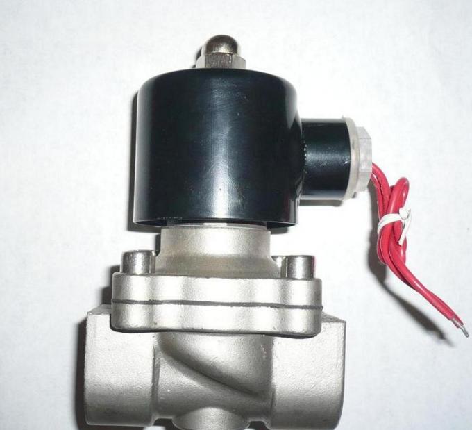 Cast Iron / SS304 IP68 Two Way Solenoid Valve DC 24V Water Fountain Equipment 2''