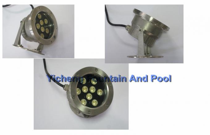 Casting SS304 DMX512 LED Underwater Fountain Lights , DC 24V 2700k - 6500k LED Par Lights