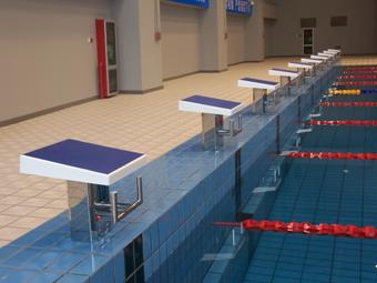 Luxurious swimming pool starting platform , swimming pools starting block