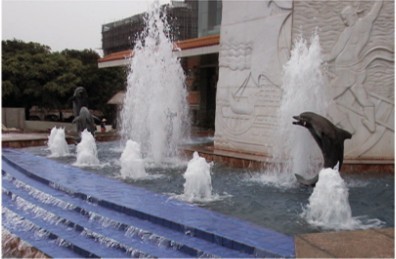 Brass / Stainless Steel Foam Fountain Nozzle Heads Landscape Water Fountains Heads
