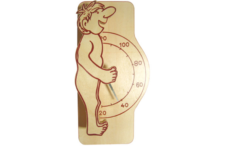 Steam Sauna Heater Accessories Sauna Wooden Thermometer / Clock for Hotel
